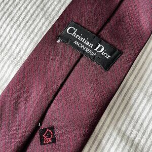 Christian Dior Vintage Red Neck Tie